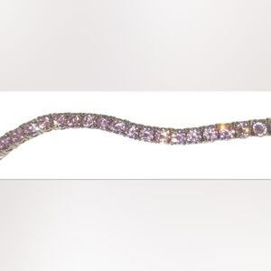 Ten (10.0) CT Pink Cubic Zirconia Tennis Bracelet Crafted with 925 SS